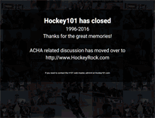 Tablet Screenshot of hockey101.com